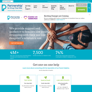 Partnership for Drug-Free Kids – Where Families Find Answers