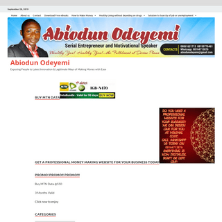 Homepage - Abiodun Odeyemi