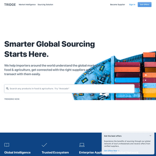 Smarter global sourcing - Tridge