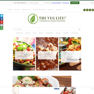 TheVegLife - Healthy Vegetarian & Vegan Recipes!