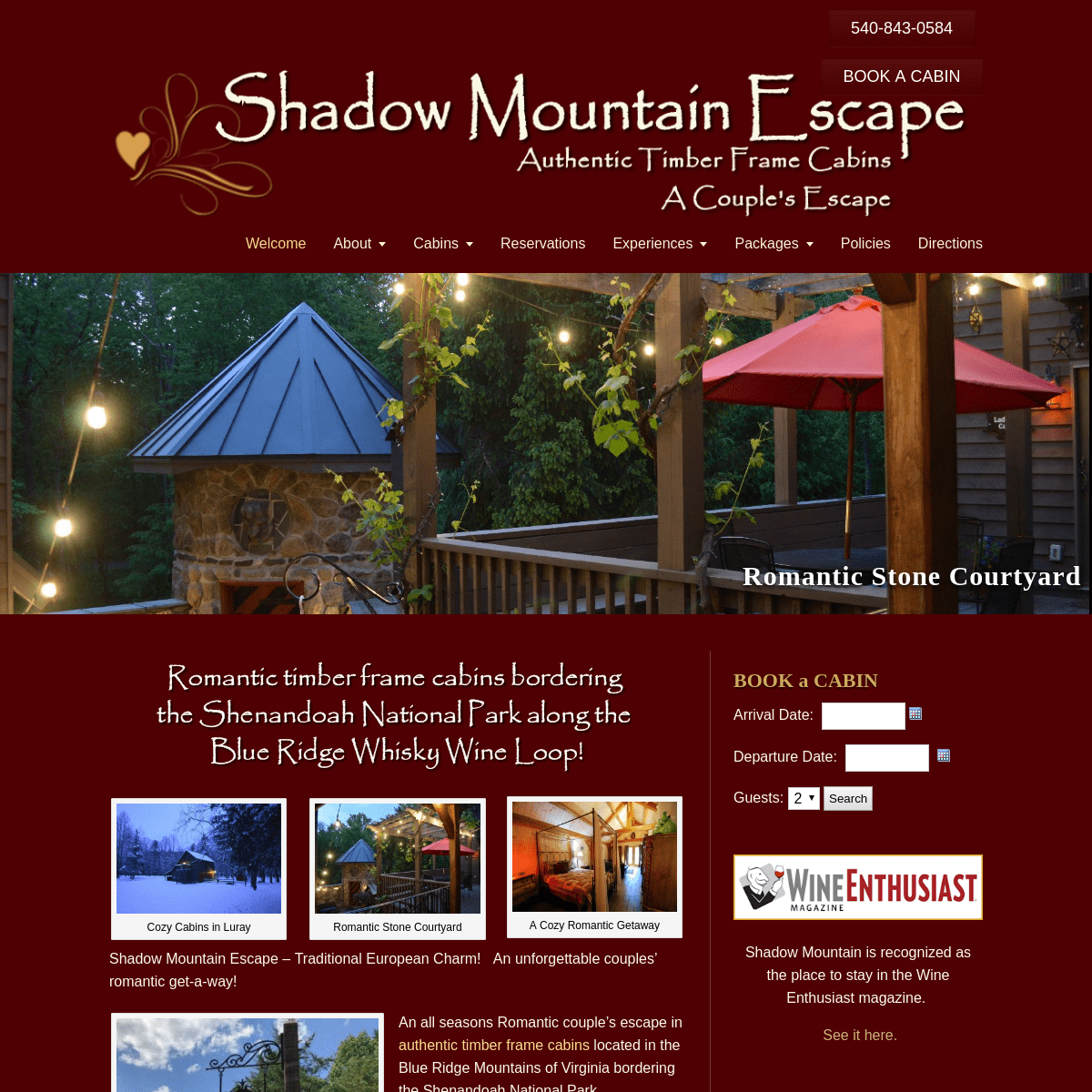 Shadow Mountain Escape bordering the Shenandoah National Park - Skyline Drive in Luray, Virginia