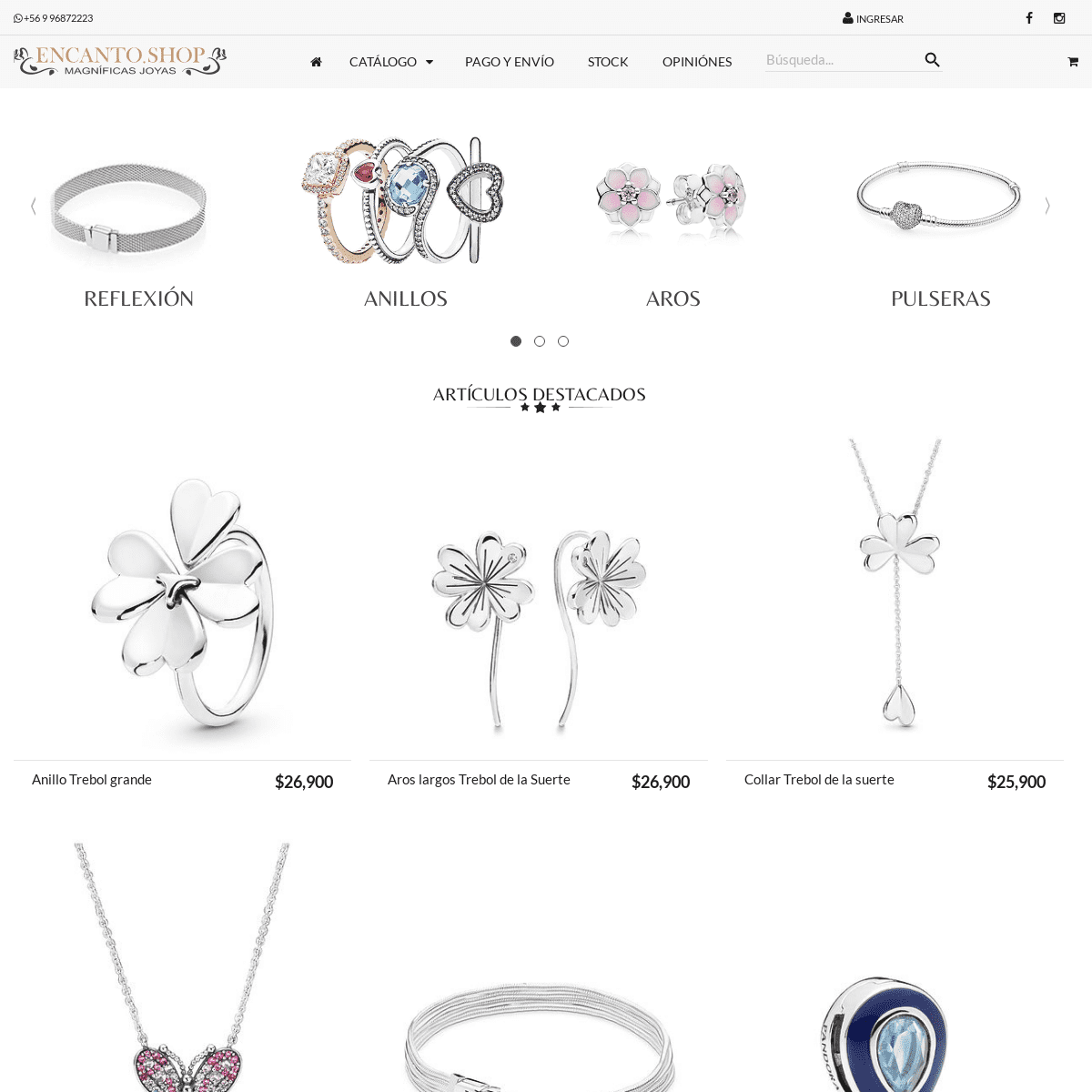 Encanto.shop – magníficas joyas de plata en Chile
