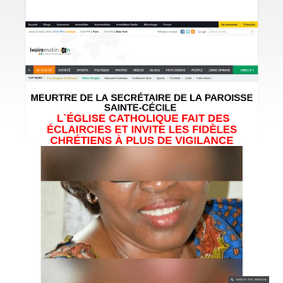 Ivoirematin.com : La Côte d'Ivoire Dans le Web!
