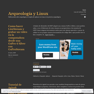Arqueología y Linux – Publicaciones sobre arqueología y el empleo de software en Linux en la práctica arqueológica.
