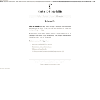 A complete backup of haikudomedellin.org