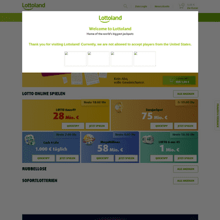 Lotto online spielen und Millionen gewinnen bei Lottoland.com