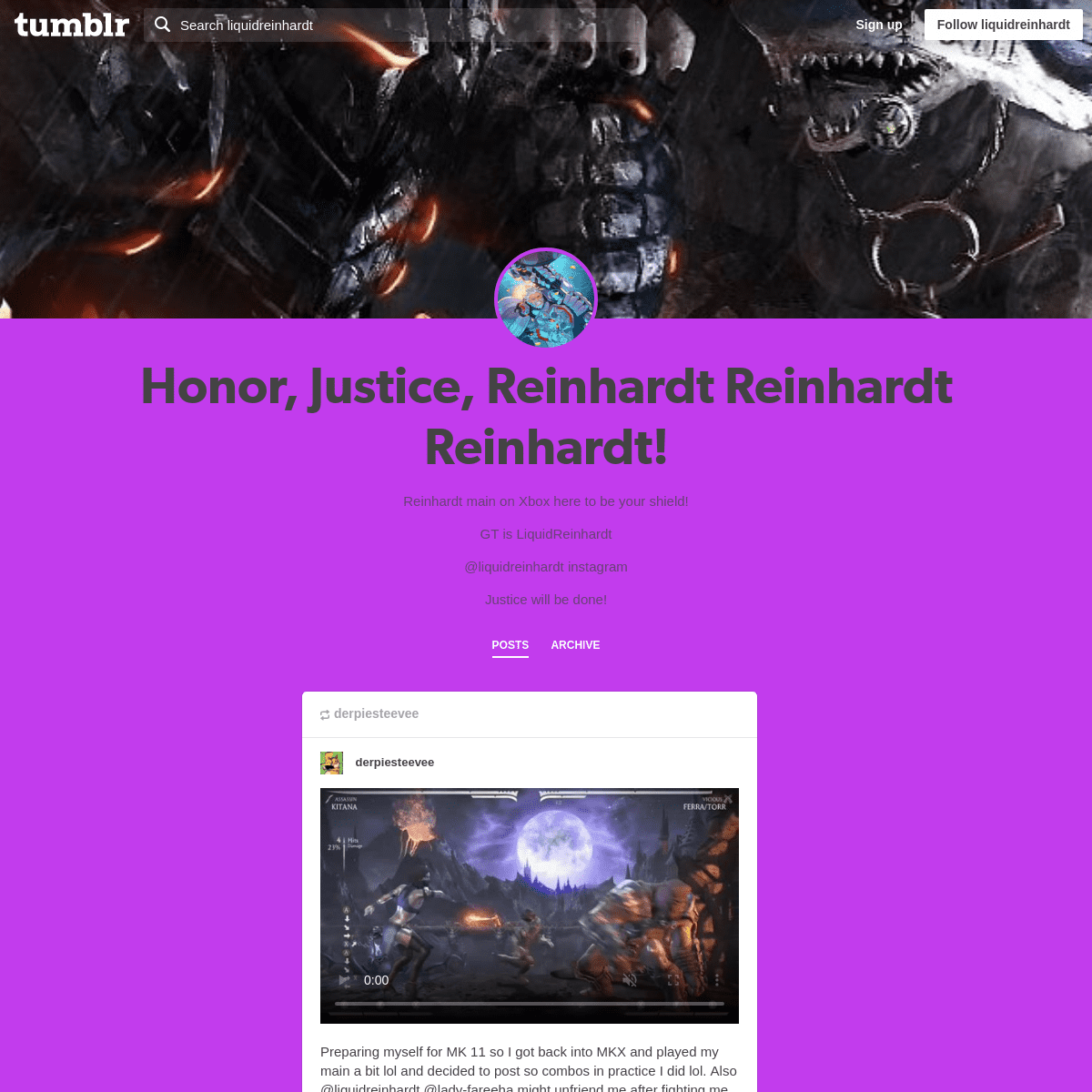 Honor, Justice, Reinhardt Reinhardt Reinhardt!