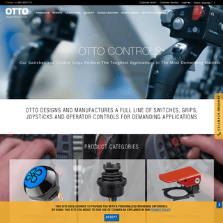 Manufacturer of Electromechanical Switches, Grips, Joysticks - OTTO Controls
