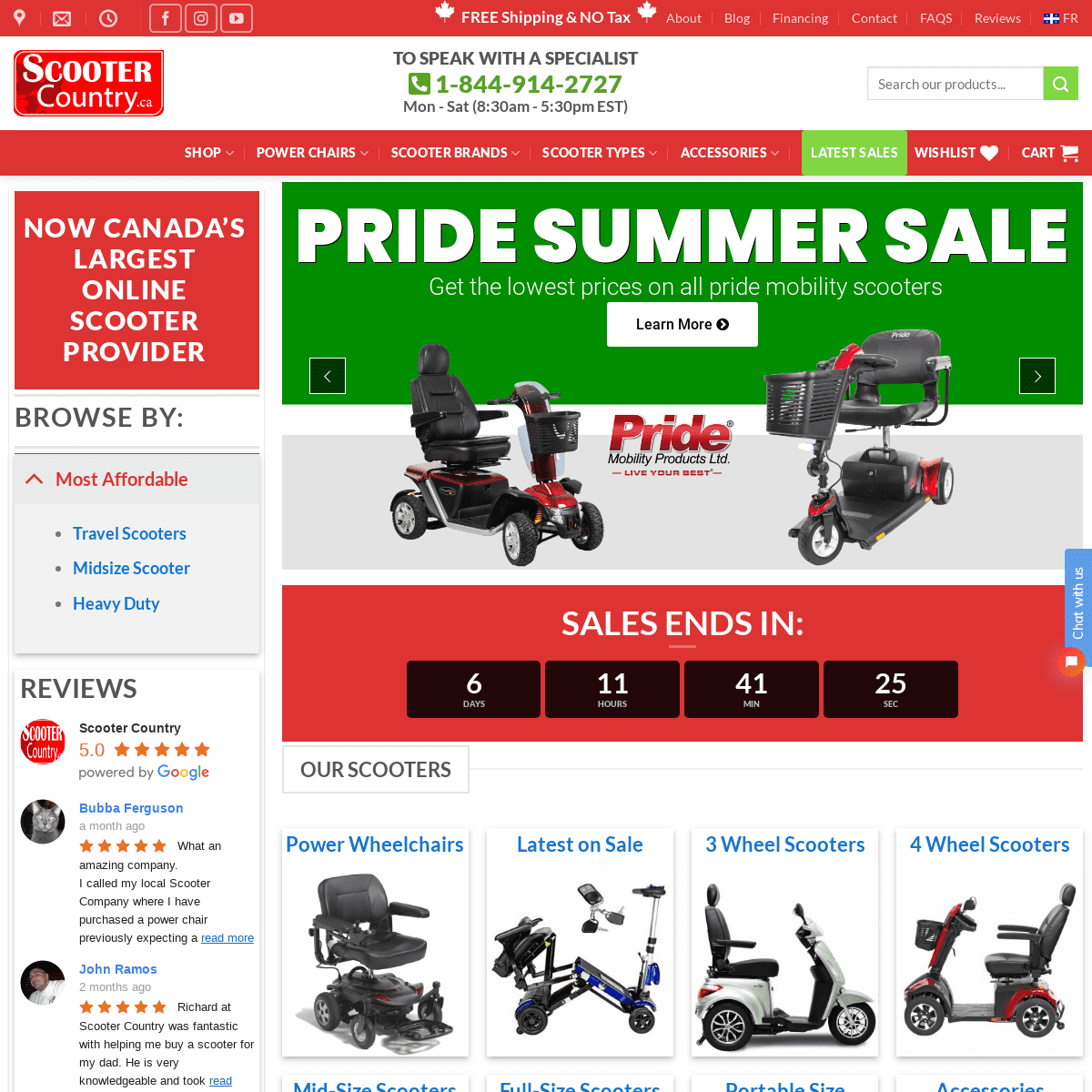 Best Electric Mobility Scooters for Sale in Canada | Scooter Country