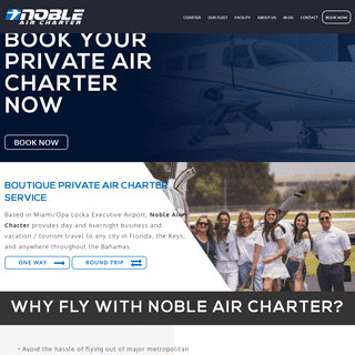 Noble Air Charter | Private Charter in Florida & The Bahamas