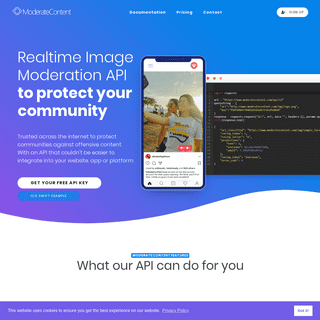 ModerateContent.com - The Free Image Moderation API
