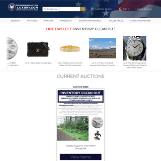Online Auctions for Jewelry, Watches and Collectibles | Government...