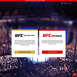 UFC.TV - Watch LIVE and on-demand UFC PPV events now