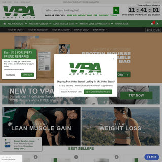 VPA - Australia's Favourite Online Supplement Brand - Endorsed By Cameron Smith