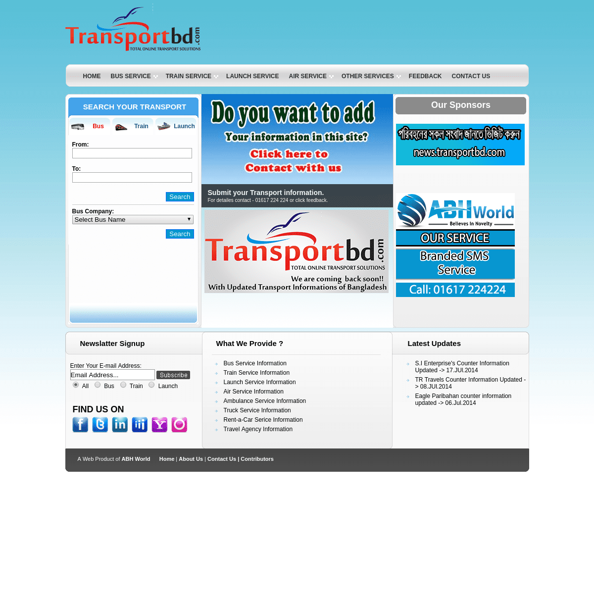 Transport BD | First and Largest Transport's Information Website in Bangladesh