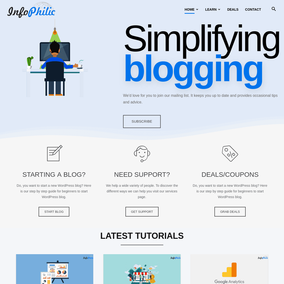 InfoPhilic - Simplifying blogging