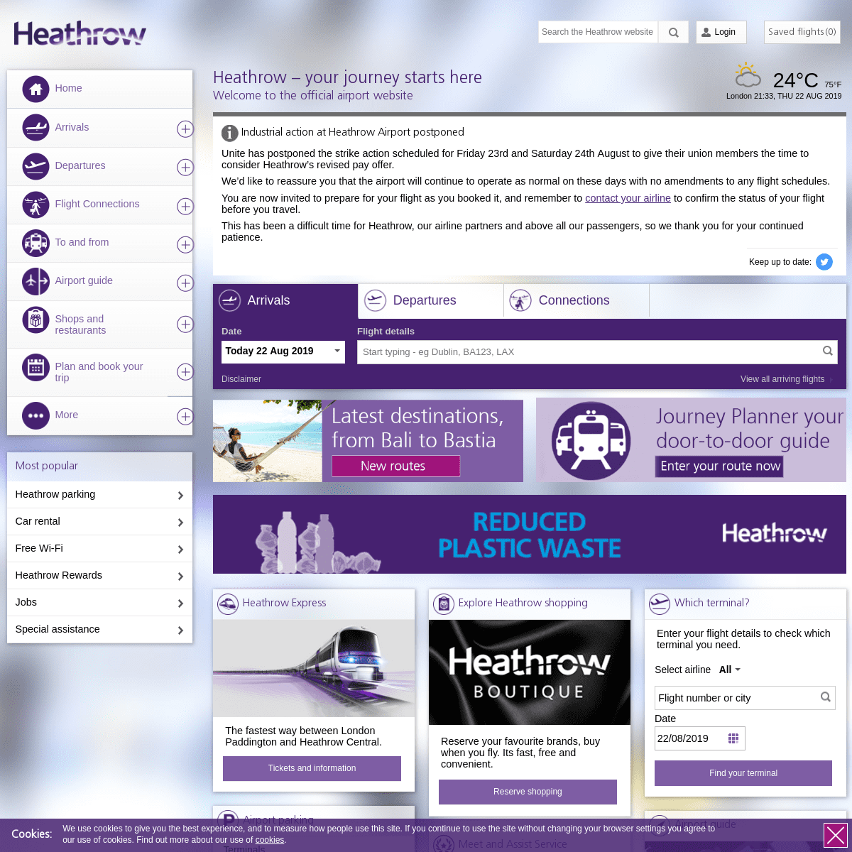 A complete backup of heathrow.com