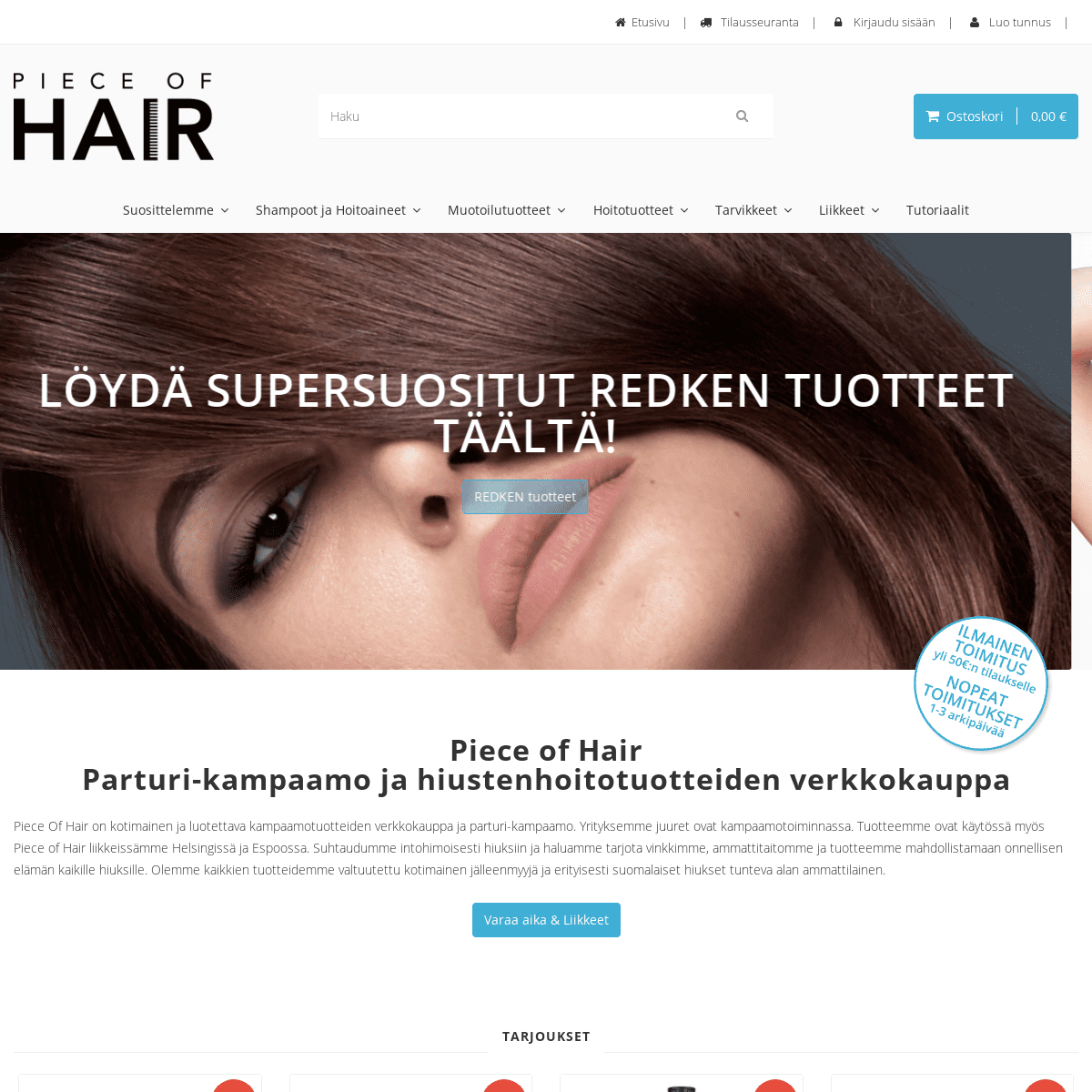 Piece of Hair - Parturi-kampaamo & hiustenhoitotuotteiden verkkokauppa