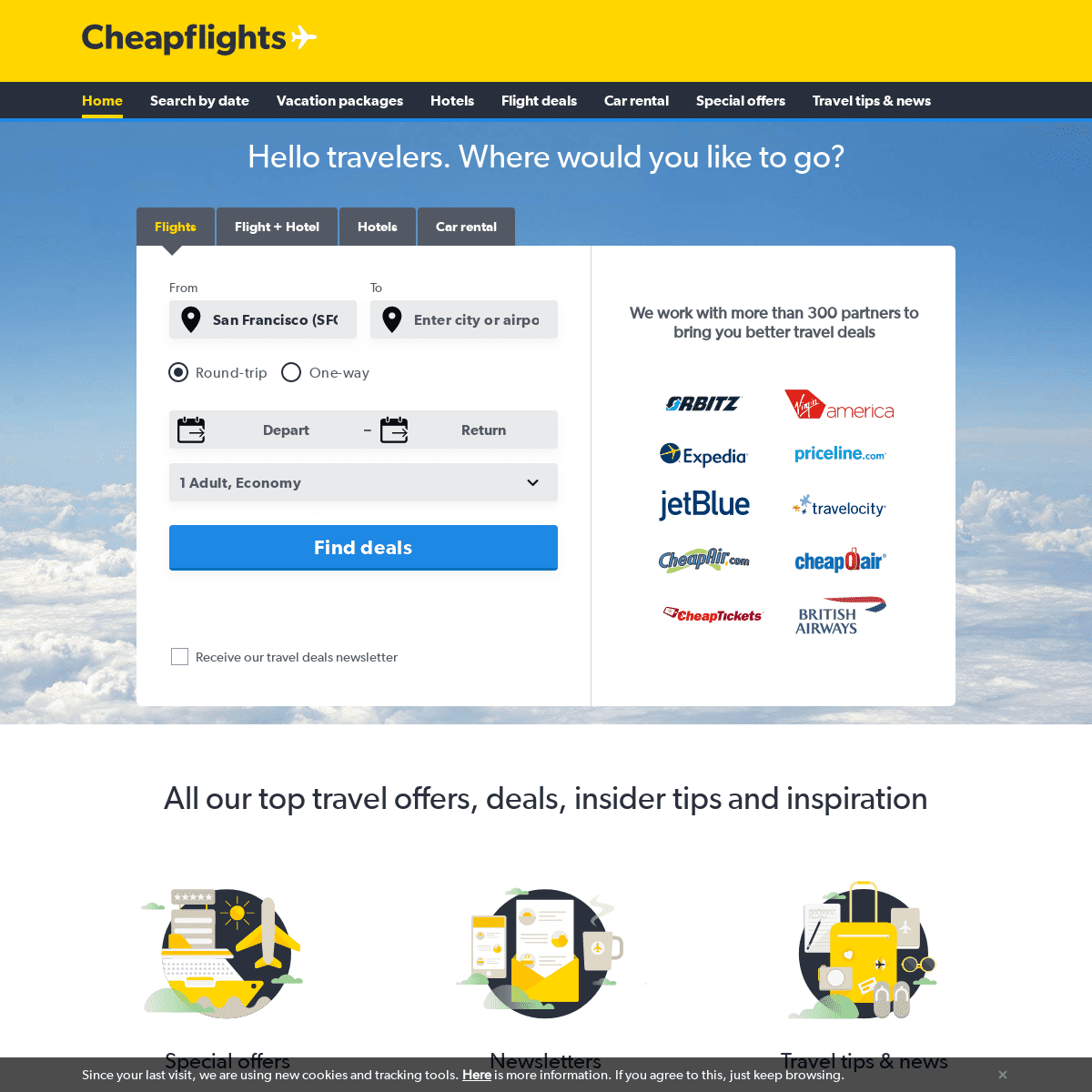 A complete backup of cheapflights.com