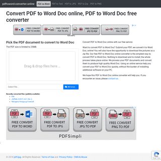 PDF to Word online converter