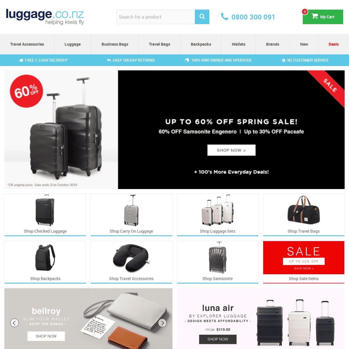 A complete backup of luggage.co.nz