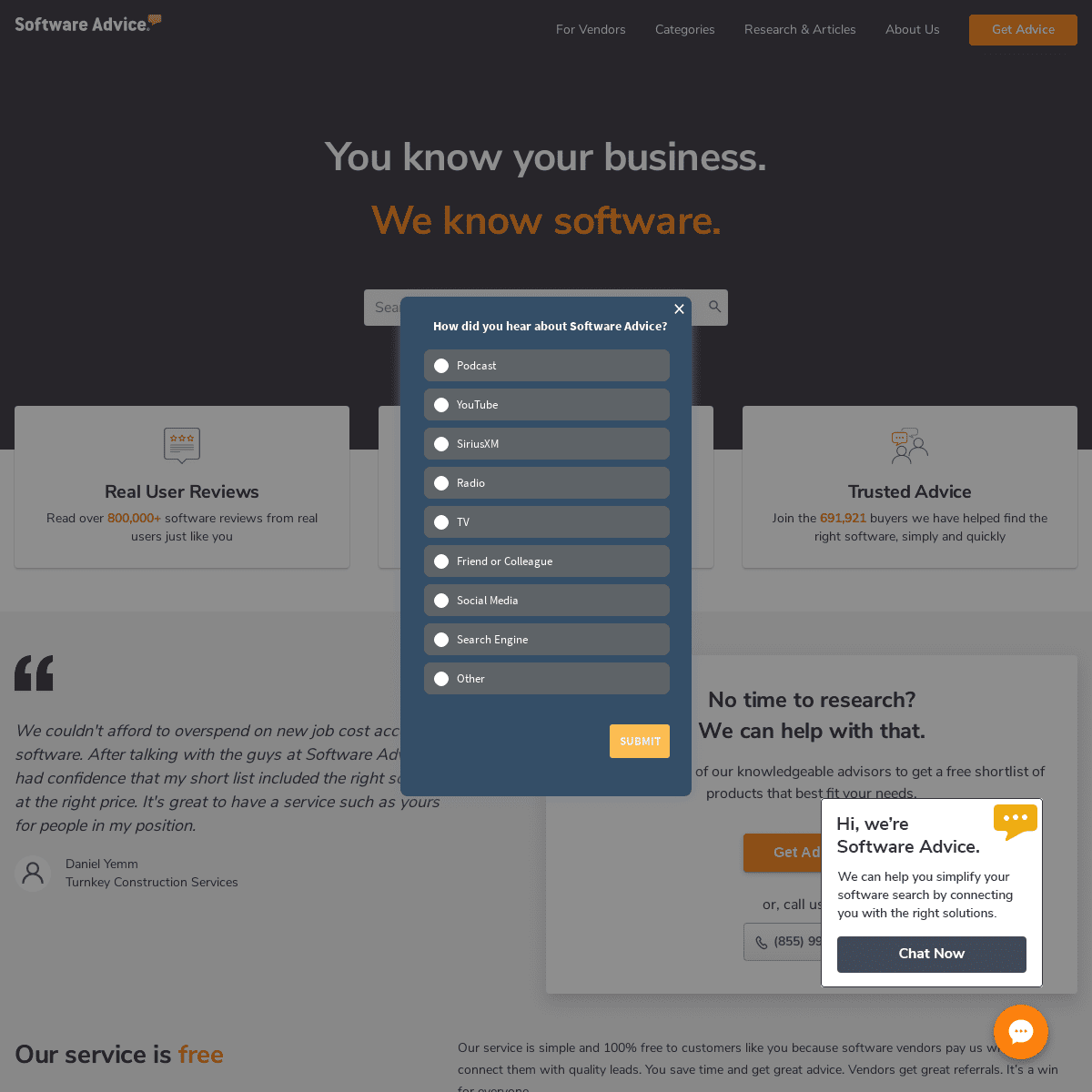 Business Software Reviews from Software Advice™