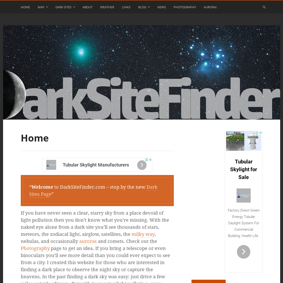 Dark Site Finder – Light Pollution Maps