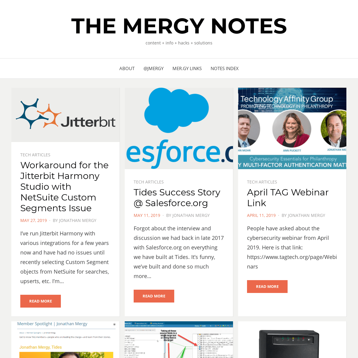 The Mergy Notes – content + info + hacks + solutions