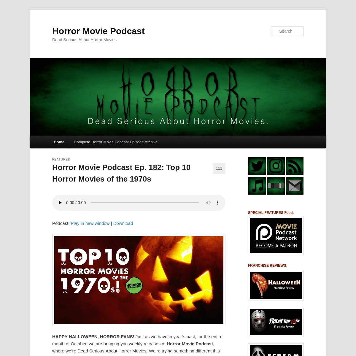 A complete backup of horrormoviepodcast.com