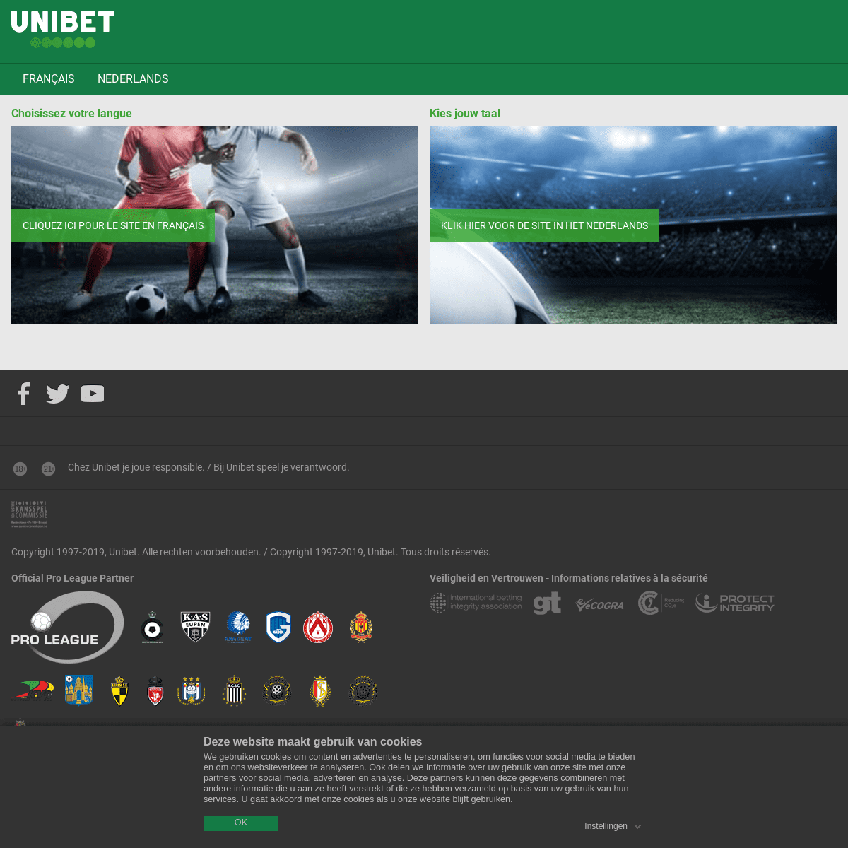 A complete backup of unibet.be