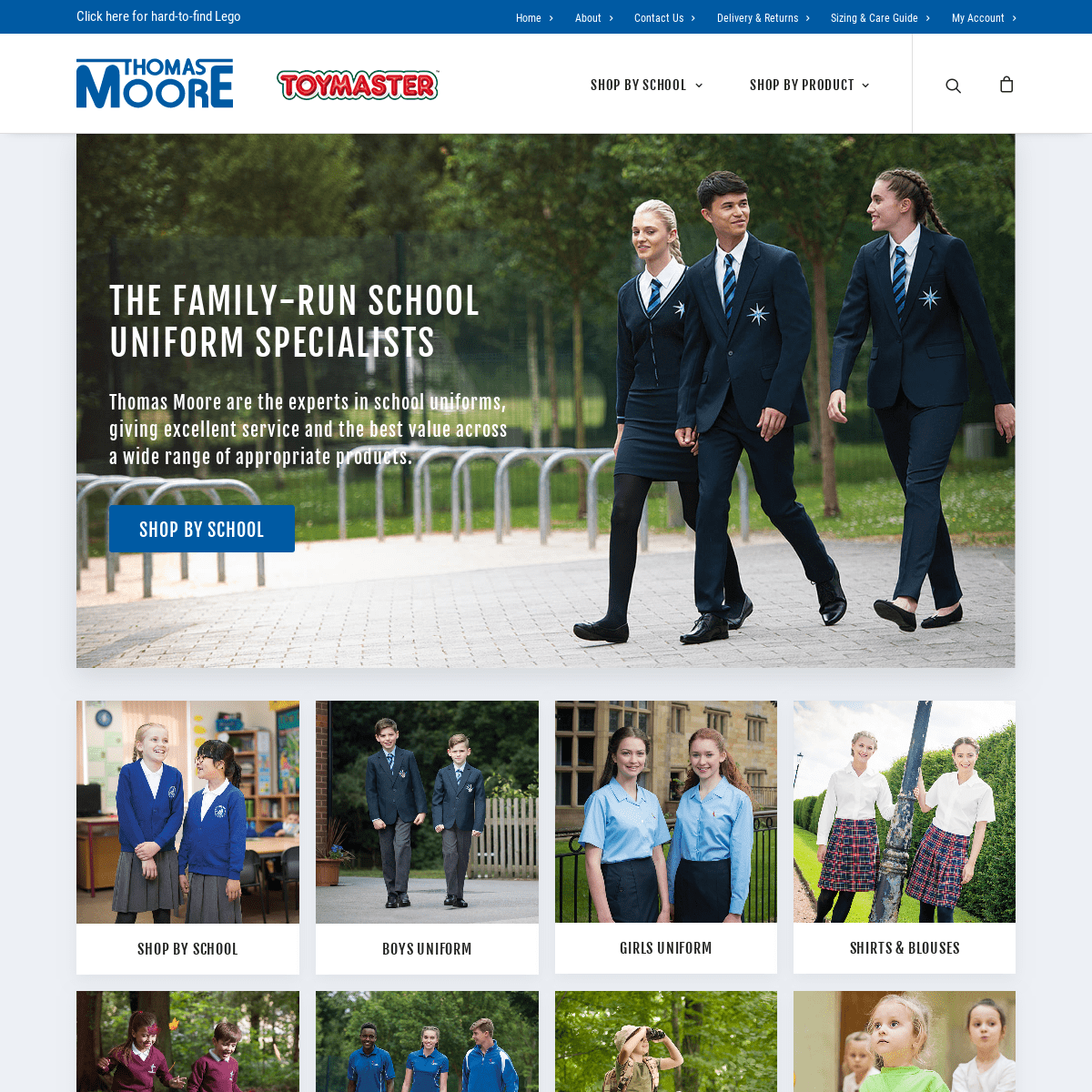 Home - School uniforms & Exeter school wear | Thomas Moore