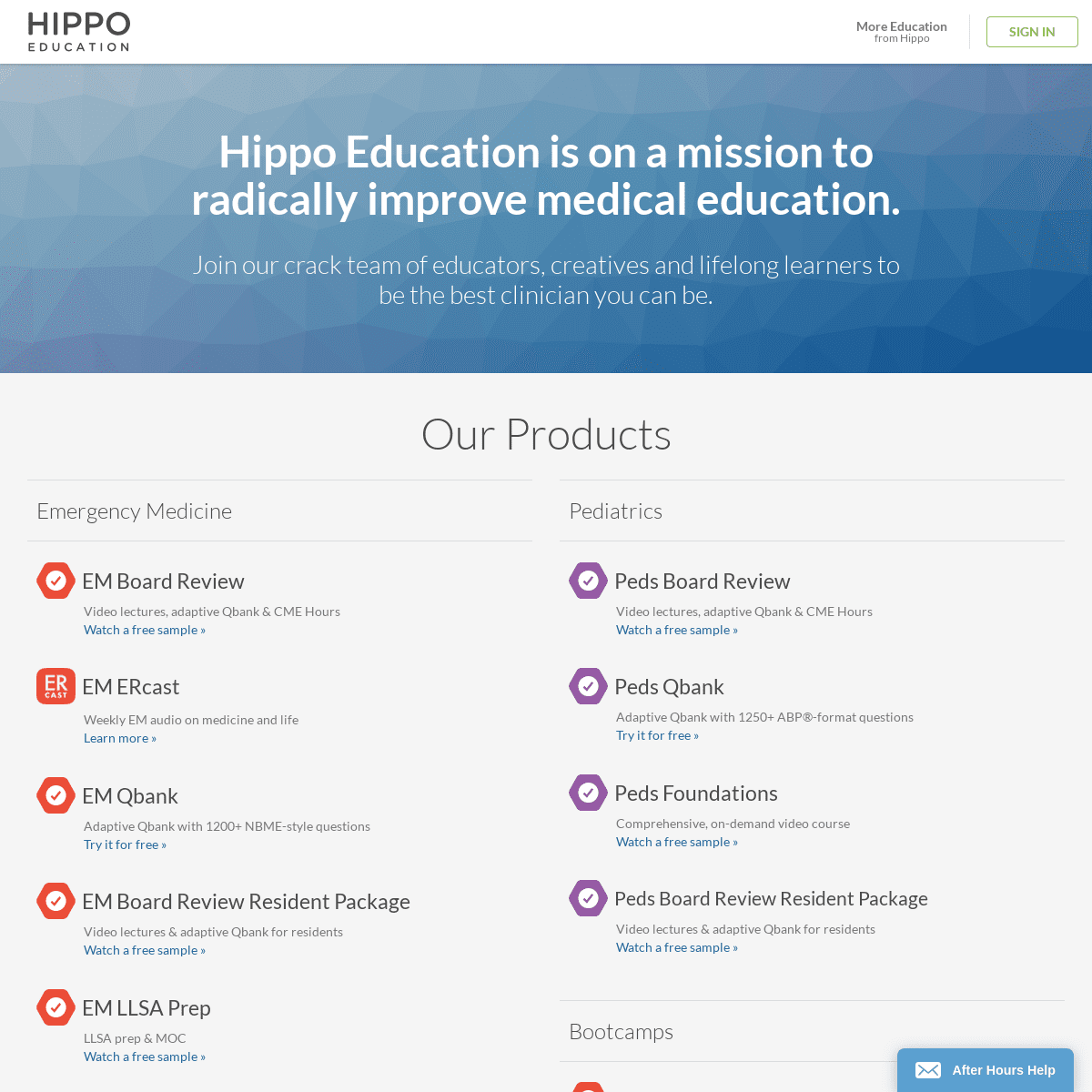 A complete backup of hippoed.com