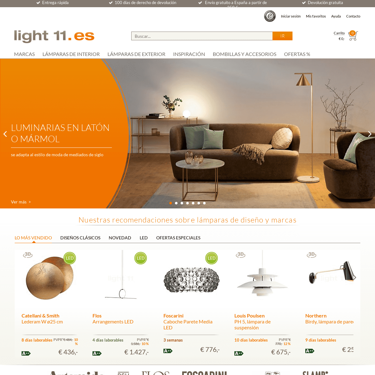 Iluminación de diseño y marca en light11.es