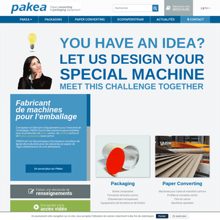 PAKEA : machines and equipments for paper converting and packaging