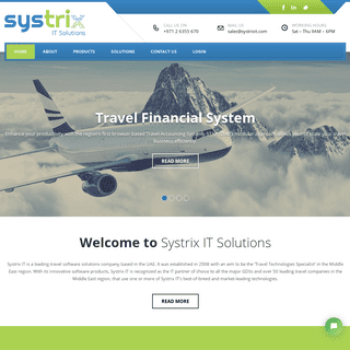  Travel Technology Specialist | Travel Accounting System | Online Booking Engine | Online Travel Agency | Systrix IT Solutions 