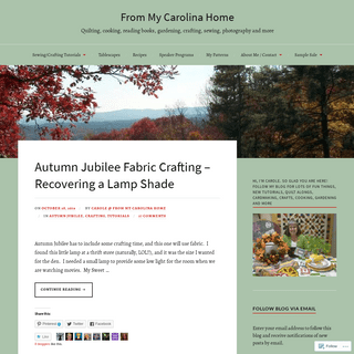 A complete backup of frommycarolinahome.com