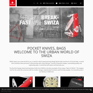 Swiza - Swiss pocket knives, bags and clocks