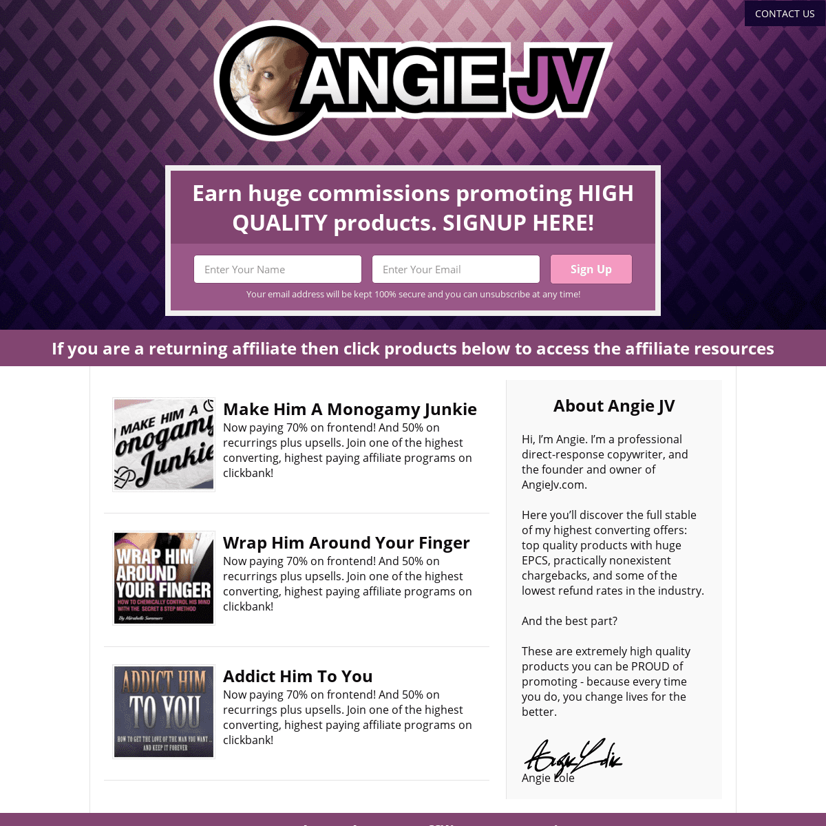 Angie JV | Welcome to Angie JV Site