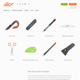 Slice Ceramic Safety Knives | Slice, Inc.