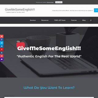 A complete backup of givemesomeenglish.com