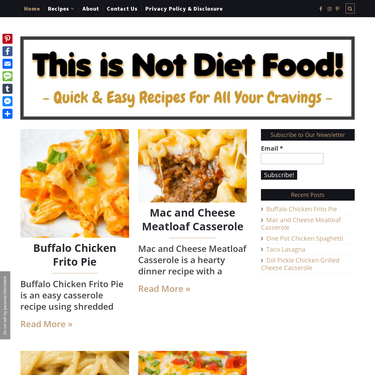 A complete backup of thisisnotdietfood.com