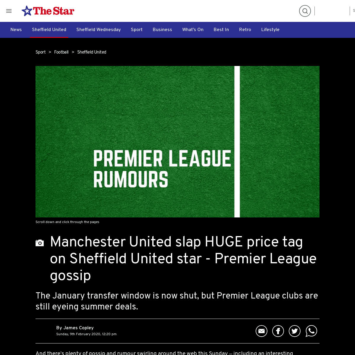 A complete backup of www.thestar.co.uk/sport/football/sheffield-united/manchester-united-slap-huge-price-tag-sheffield-united-st