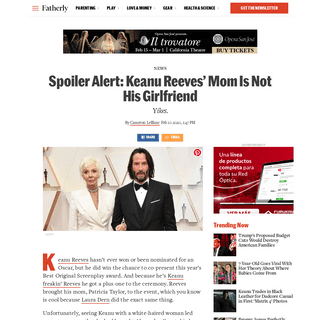A complete backup of www.fatherly.com/news/spoiler-alert-keanu-reeves-mom-is-not-his-girlfriend/