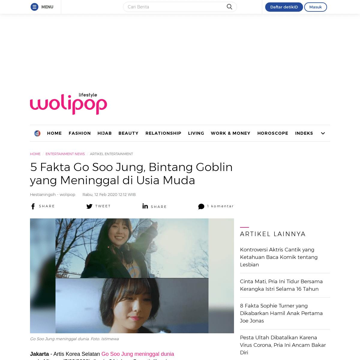 A complete backup of wolipop.detik.com/entertainment-news/d-4895992/5-fakta-go-soo-jung-bintang-goblin-yang-meninggal-di-usia-mu