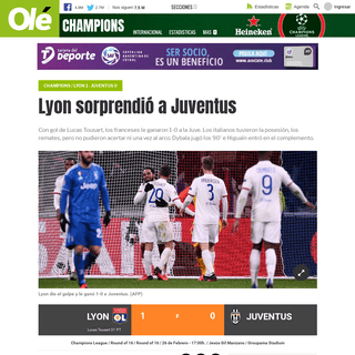 A complete backup of www.ole.com.ar/futbol-internacional/champions/champions-lyon-juventus-cristiano-dybala_0_MbrkQU1p.html