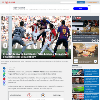 A complete backup of www.24horas.cl/deportes/futbol-internacional/athletic-bilbao-vs-barcelona-fecha-horario-y-formaciones-del-p