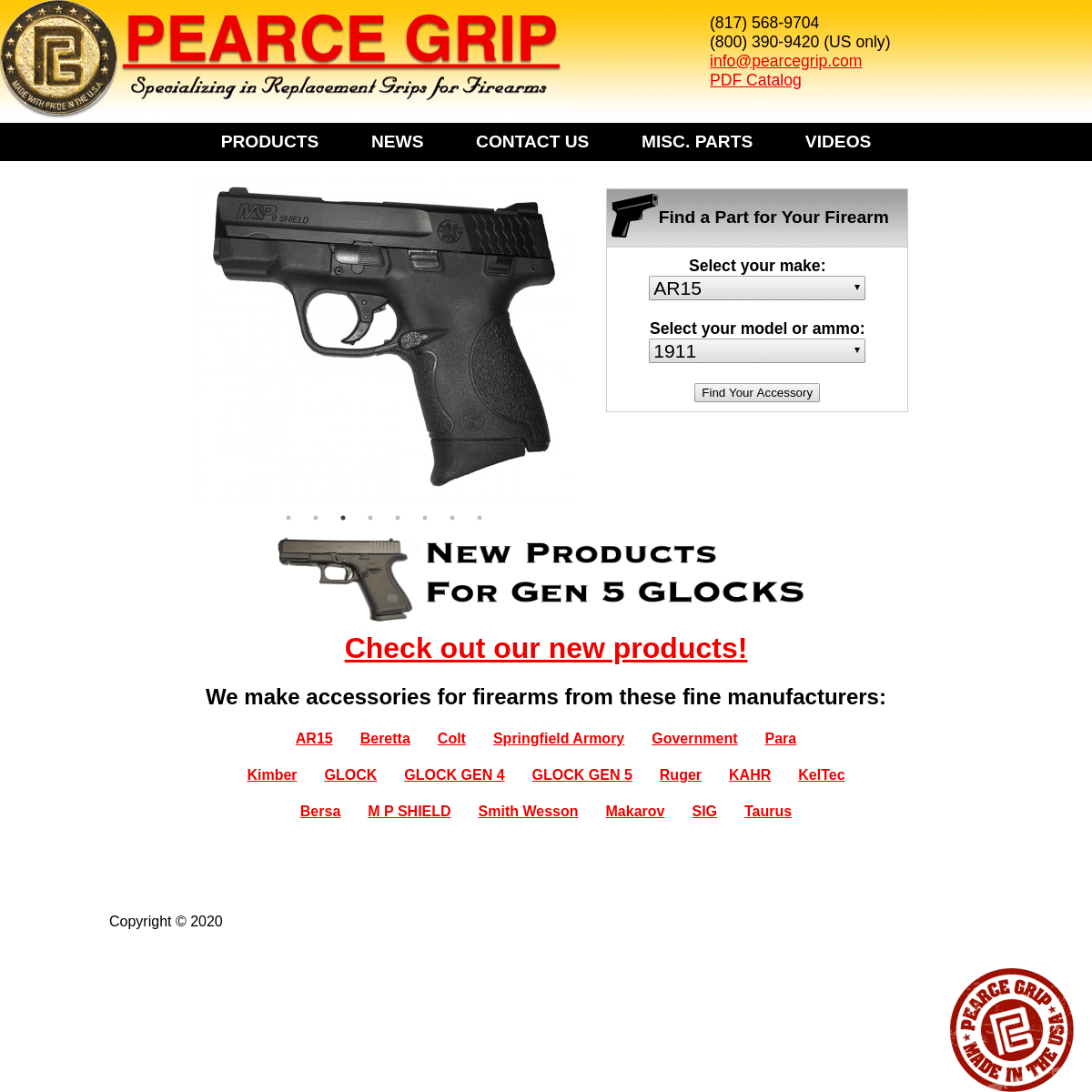A complete backup of pearcegrip.com