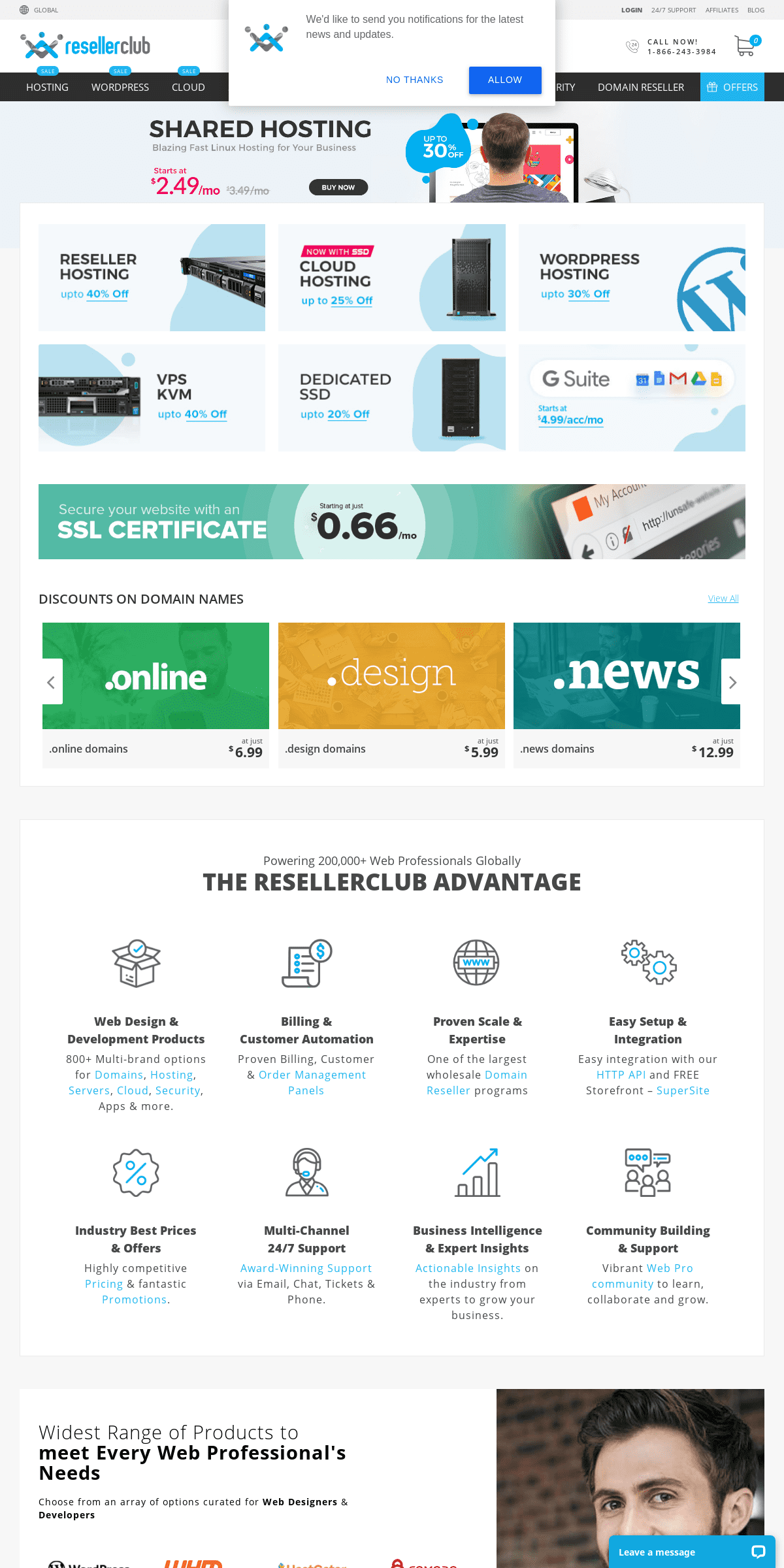 A complete backup of resellerclub.com