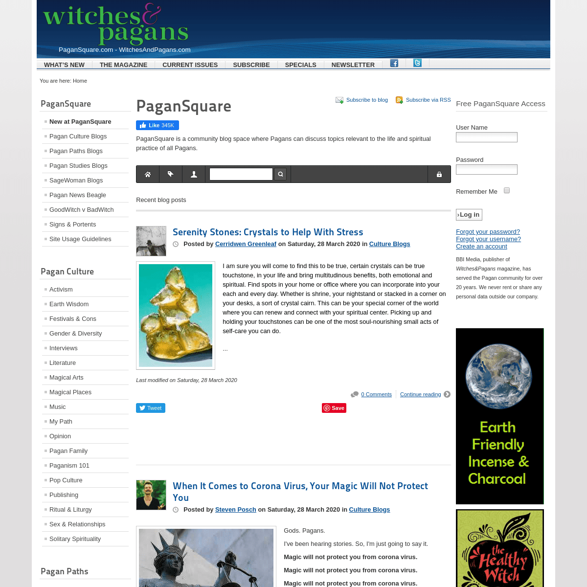 A complete backup of witchesandpagans.com