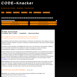 A complete backup of code-knacker.de